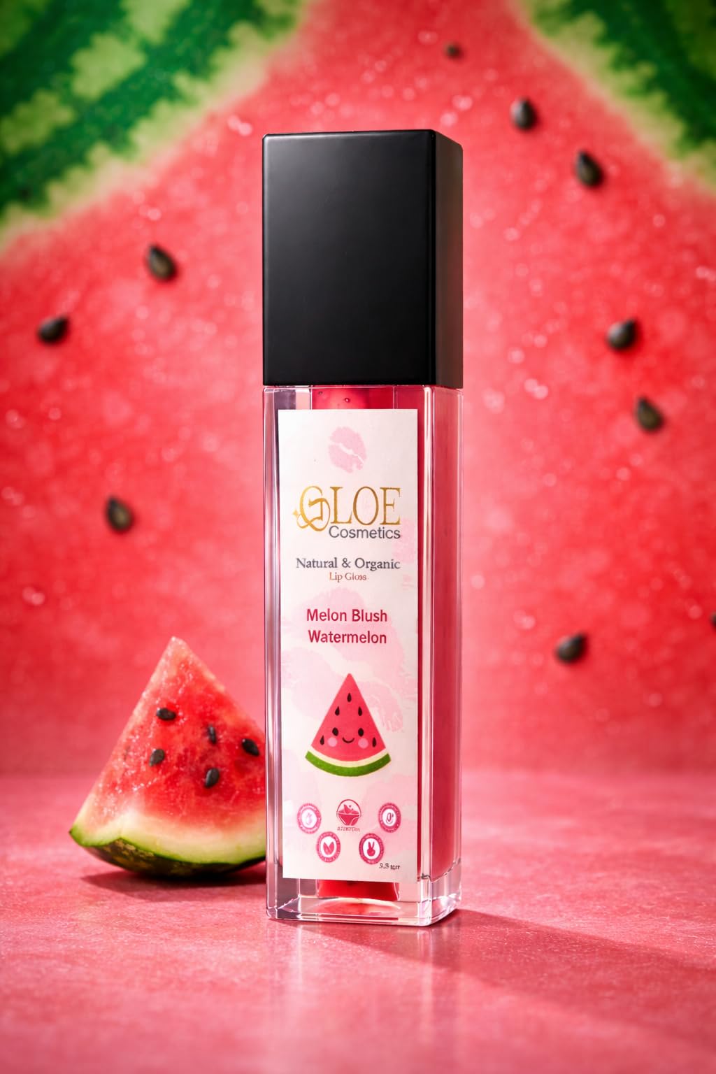 Korean Lip Gloss Watermelon - Long Wear Color Rich – Herbal, Cruelty Free, Ayurvedic | Ultra Glossy | Moisturising & Non-Sticky | Enriched with Jojoba Oil | Plumper, Fuller Lips | All Day Wear | 4ml-picture-29