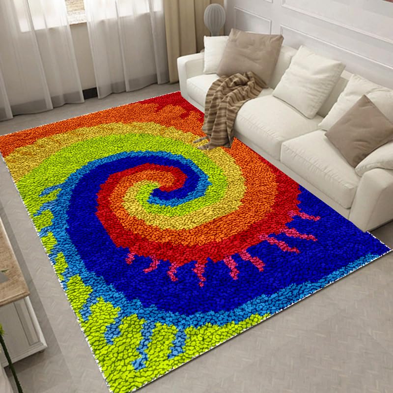 DIY Knüpfteppich Set - Faultier Mit Brille Design 52x38cm Für Erwachsene