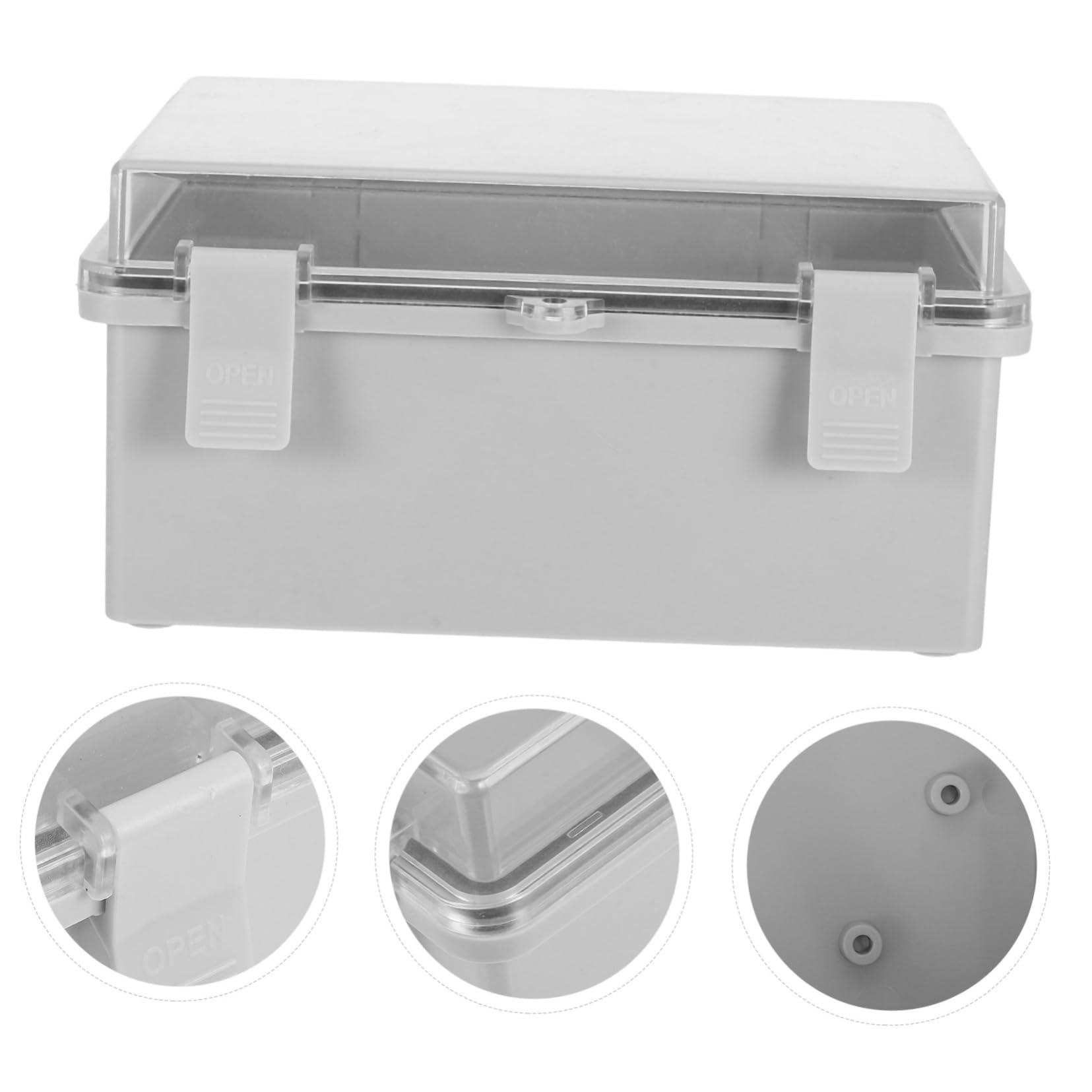 Abaodam Scatola di Giunzione Elettrica in Plastica con Protezione Affidabile e Cablaggio Facile per Progetti Elettrici Esterni 220x170x110 Mm