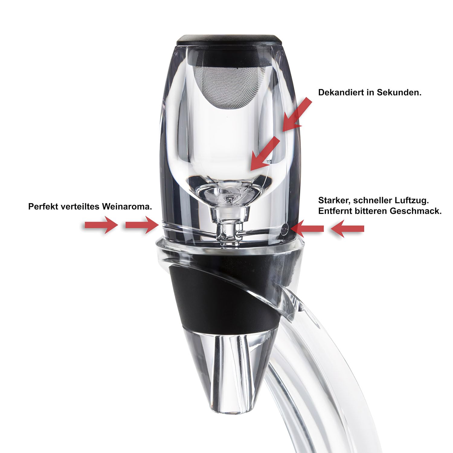 Magic Decanter Deluxe Wine Aerator with Stand Decanter Luxury Wine