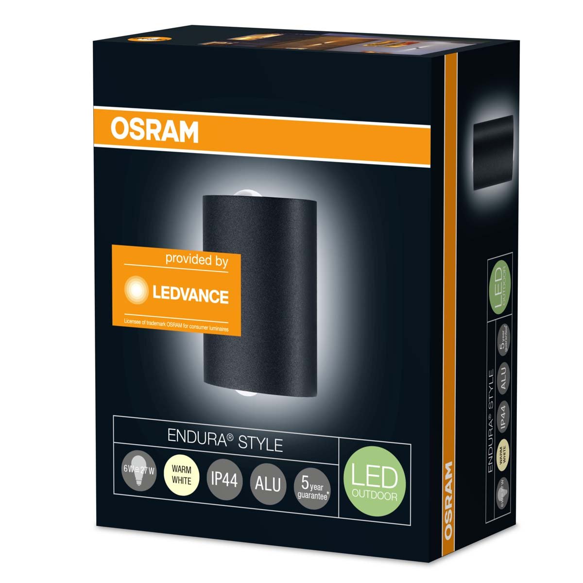 OSRAM 4058075123151 Luminaire, Aluminium, 6 W, Gris Foncé