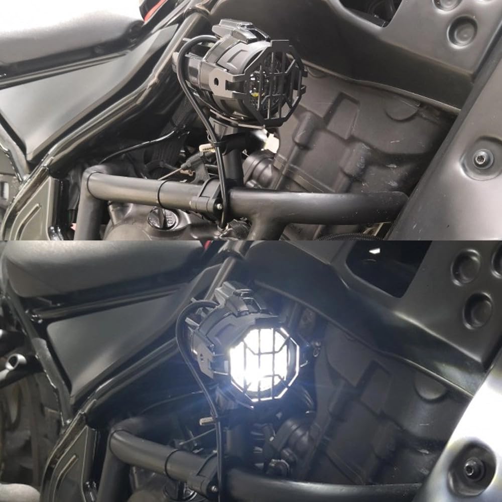 NEWFUN Faros adicionales para motocicleta, faro de moto, lámpara LED exterior para motocicletas, faros antiniebla, faros LED, IP67, 40 W, giratorio 360 grados, adecuado para motocicletas, vehículos