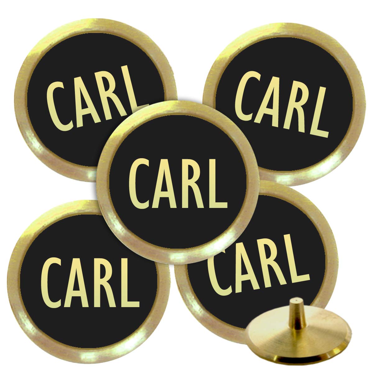 Best Impressions Personalised Solid Brass Golf Ball Markers (CARL) โ image 1