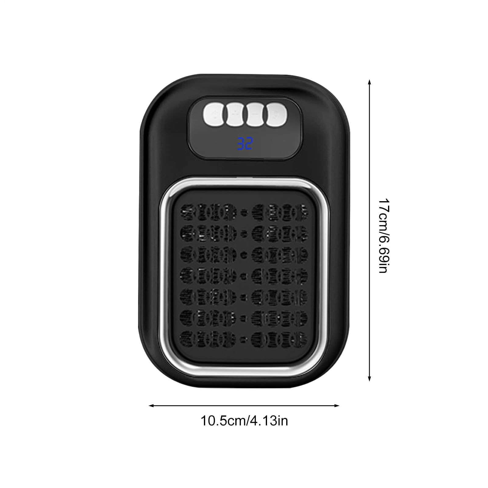 Calefactores Eléctricos De Interior,Calefactor Pequeño Portátil De Pared | Unidad De Calefacción Con Mando Silencioso Para Hogar Dormitorio Baño Cocina Oficina Estudio