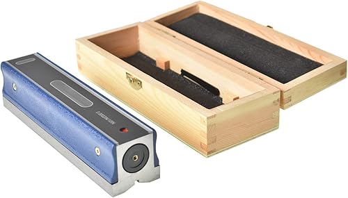 Nivel de precisión profesional de 8 pulgadas con caja, nivel de tira de precisión de 0.000210 pulgadas para verificar el trabajo de maquinistas