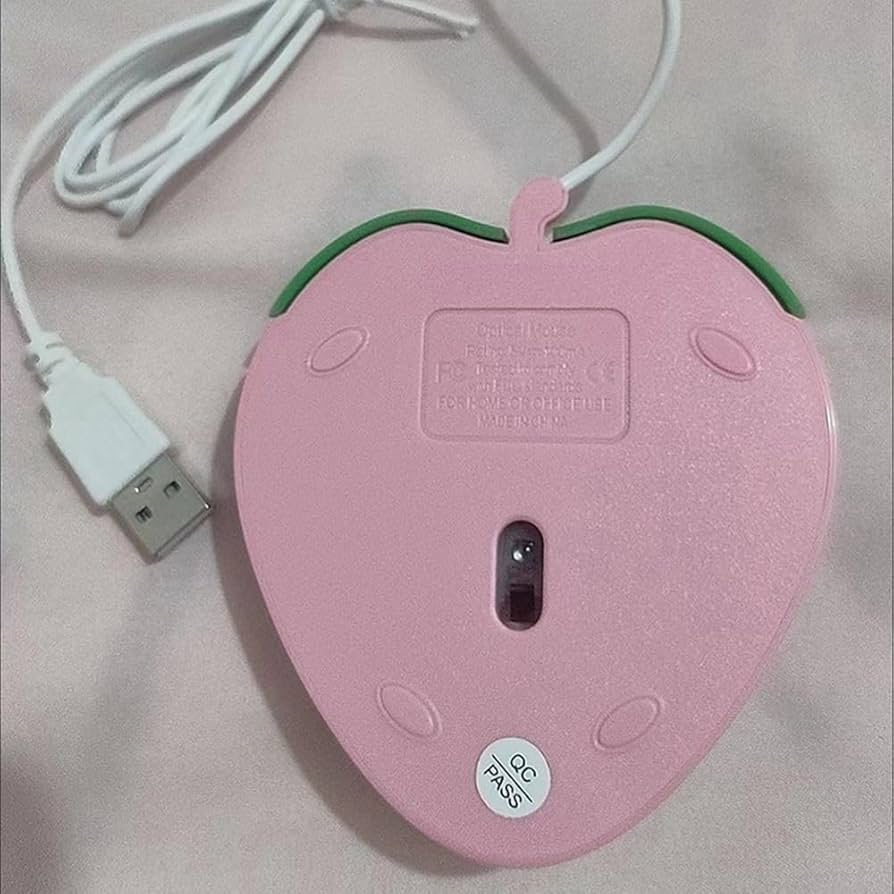 いちご型 USBマウス 本体 Amazon | USB有線マウス 小型 かわいい フルーツイチゴの形 漫画