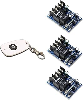 DC 12V 24V 36V 48V 40A Relay Wireless Remote Switch System ; 3Pcs Receiver + 1 White Remote Transmitter - (Color: 433Mhz)