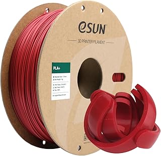 eSUN PLA+ 3D Printing Filament PLA PRO Plus Spool 1.75mm 1KG Dimensional Accuracy +/- 0.05mm for 3D Printers,Fire Engine Red