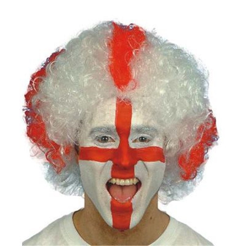Toyland St Georges Cross Wig - England Supporters Wig