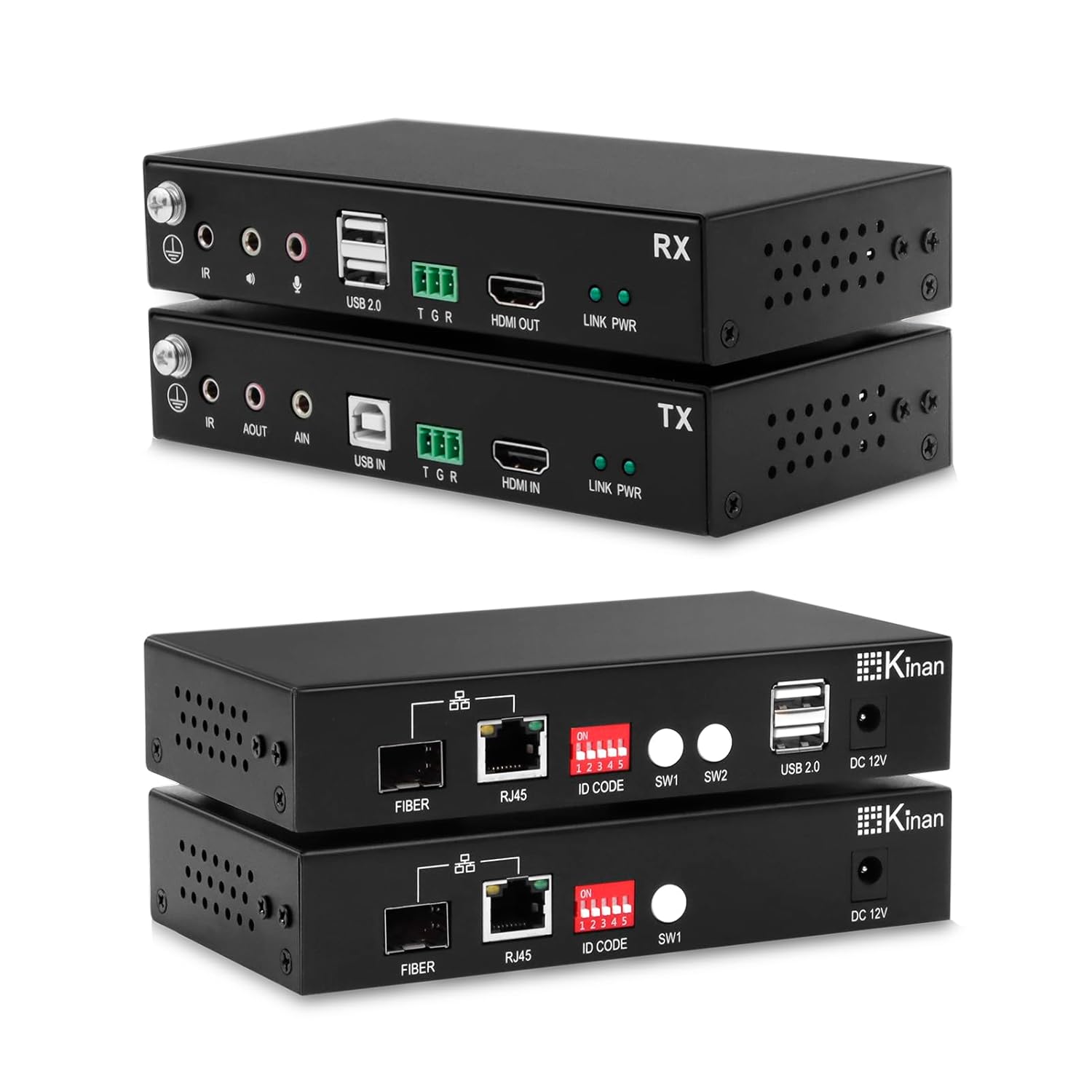 4K HDMI USB KVM Extender Over Fiber/Cat5, FHD Liberia | Ubuy