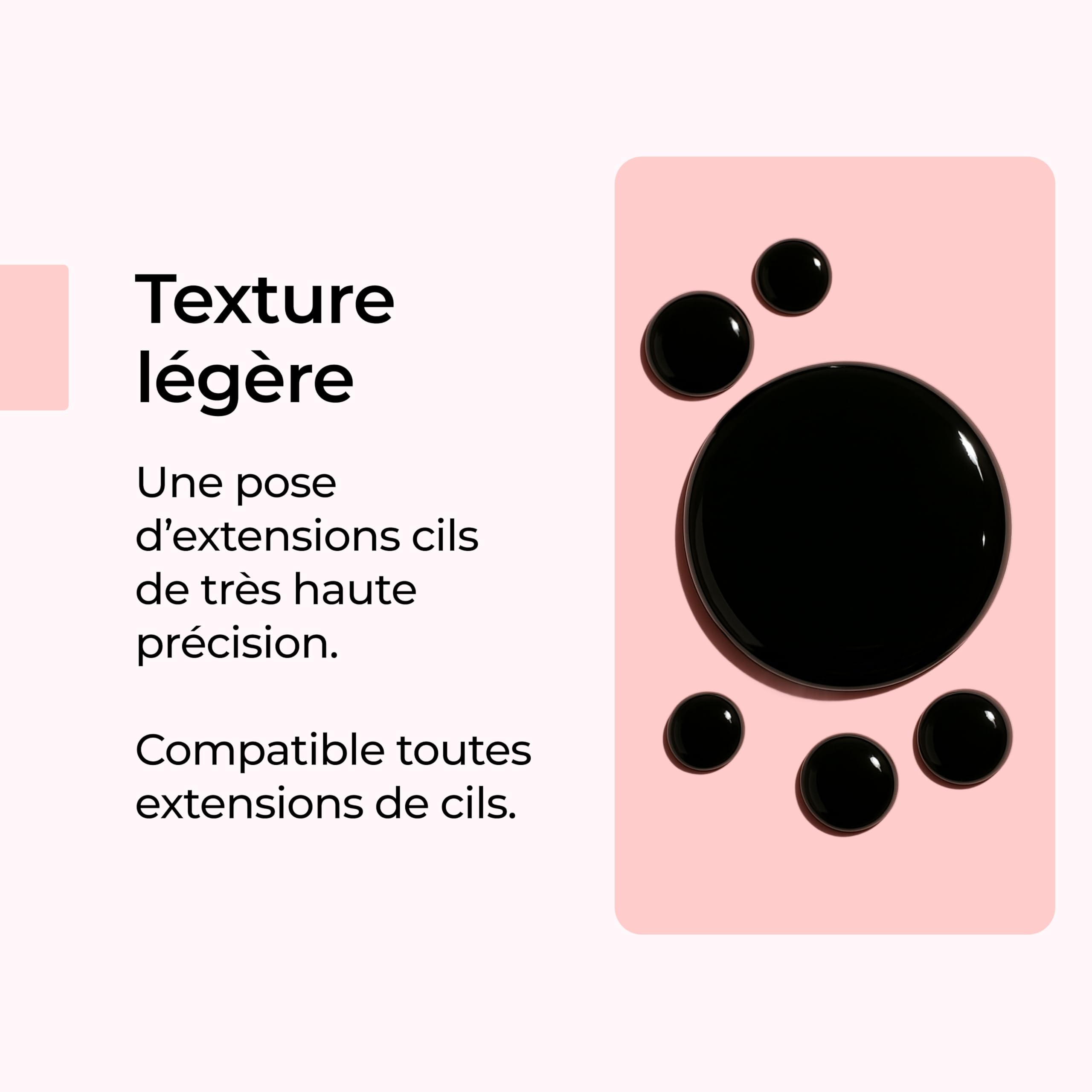 Une Pause Poudrée - N°1 Colle Noir à Extension de Cils pour Débutantes et Professionnels - Colle Faux Cils Séchage Rapide (1 à 2 sec) - Facile à Travailler et Tenue Longue Durée (5ml)