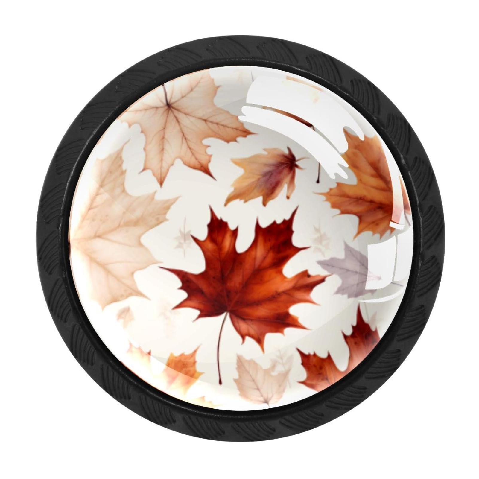 CHENZZZZ 4 Pack Thanksgiving Leaves Kitchen Cabinet Knobs Drawer Knobs Door Dresser Handles for Personalized Gifts Great for Any Occasion
