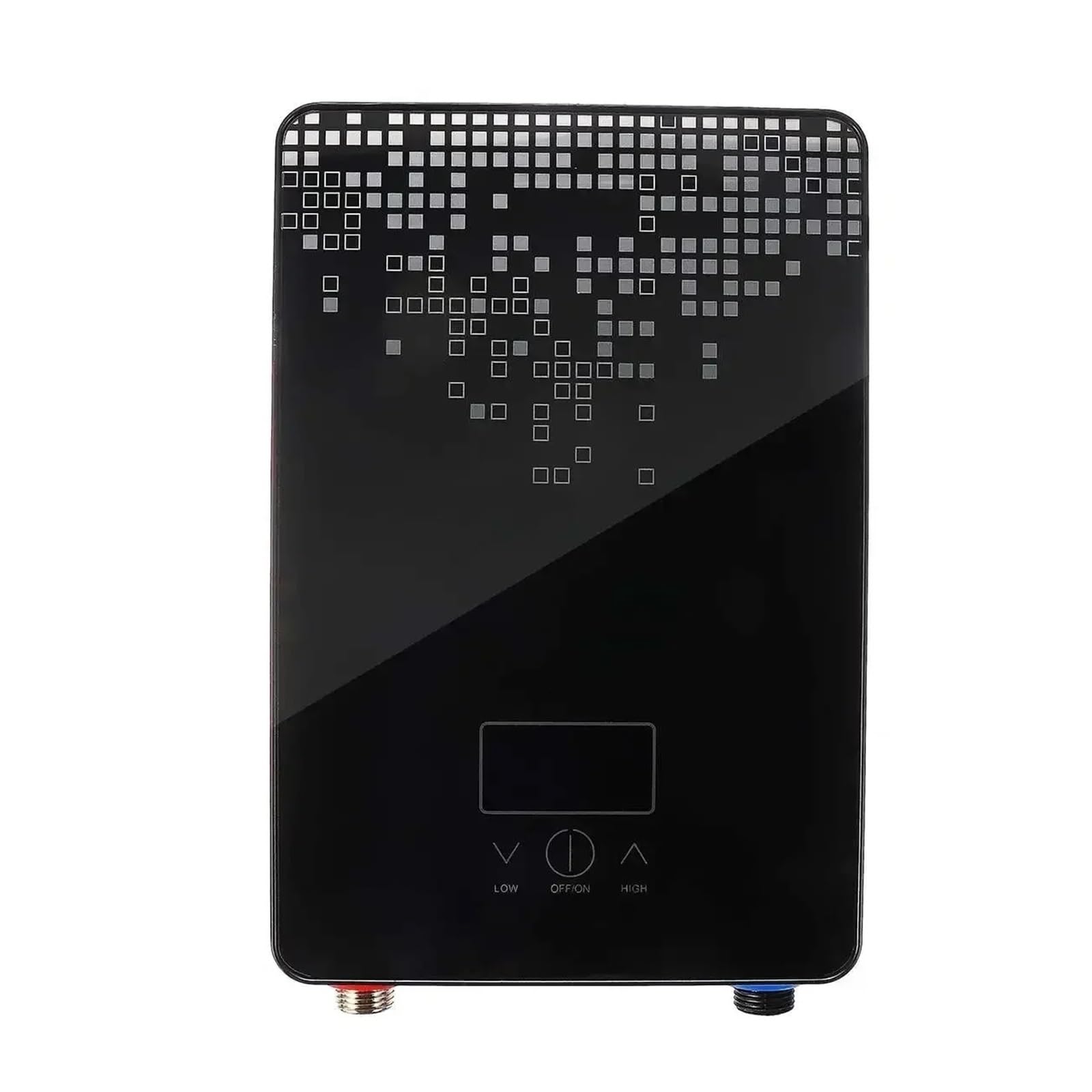 Mooilko Nero Electric Hot Water Heater Tankless Instant Boiler Bathroom Tankless Shower Set Thermostat Safe Intelligent Automatica Easy To Use(Nero)