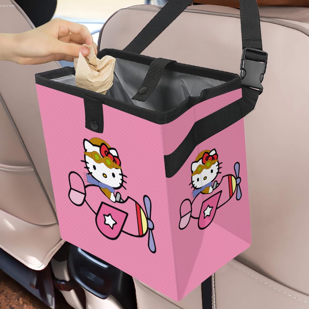 Amazon.co.jp: 車用ゴミ箱 ハローキティ 車載ゴミ袋 車用収納ケース 車