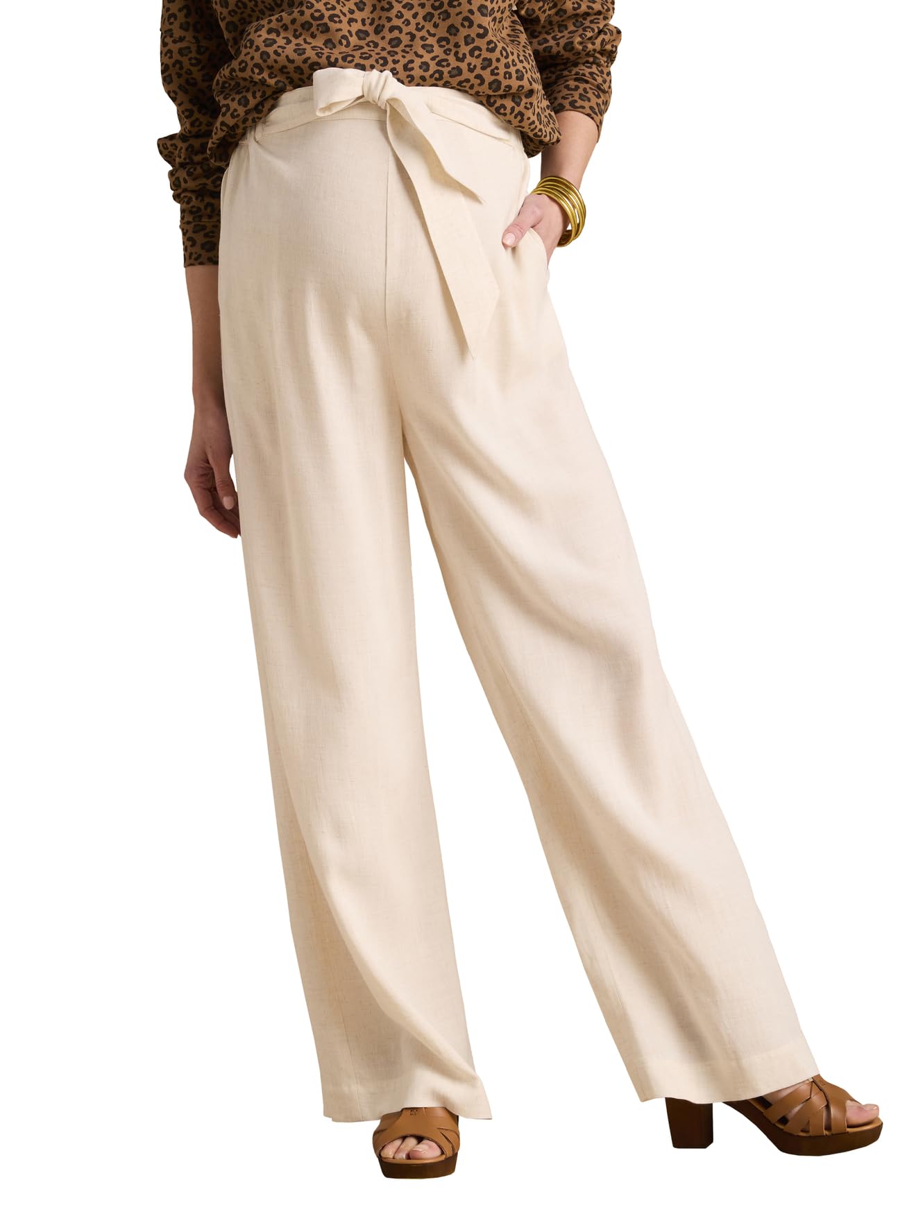 ENVIE DE FRAISE Pantalon Large de Grossesse matière légère avec Lin
