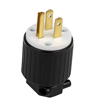 Tekit NEMA 5-15P Male Plug,Industrial Grade 15A 125V