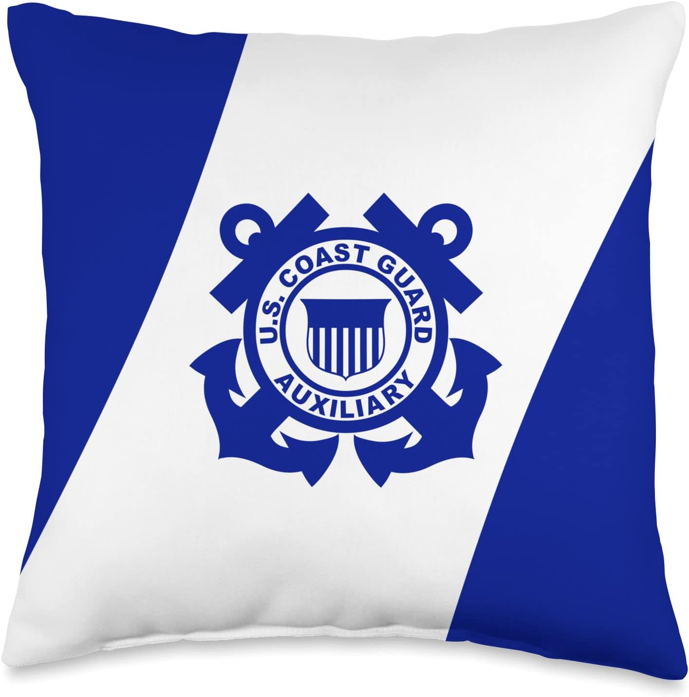 UNITED STATES COAST GUARD AUXILIARY USCG USCGA Throw Pillow