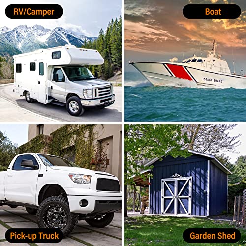 Inborntrait 15 Amp Flanged Inlet 125V, Nema 5-15P Shore Power Inlet Plug Etl Certified, 2 Pole 3-Wire Straight Blade With Waterproof Cover, Electrical Extensions For Marine Boat Rv Camper #TOP3