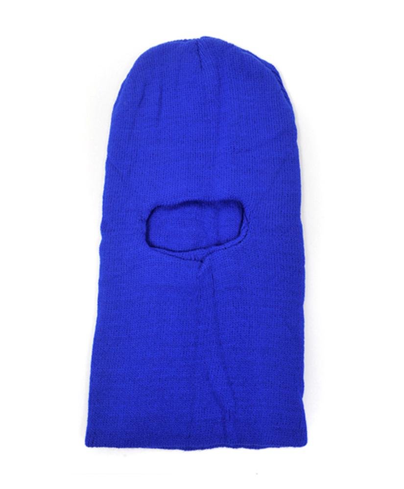 Women's Royal Blue Open-Face Knit Ski-Mask LH1001