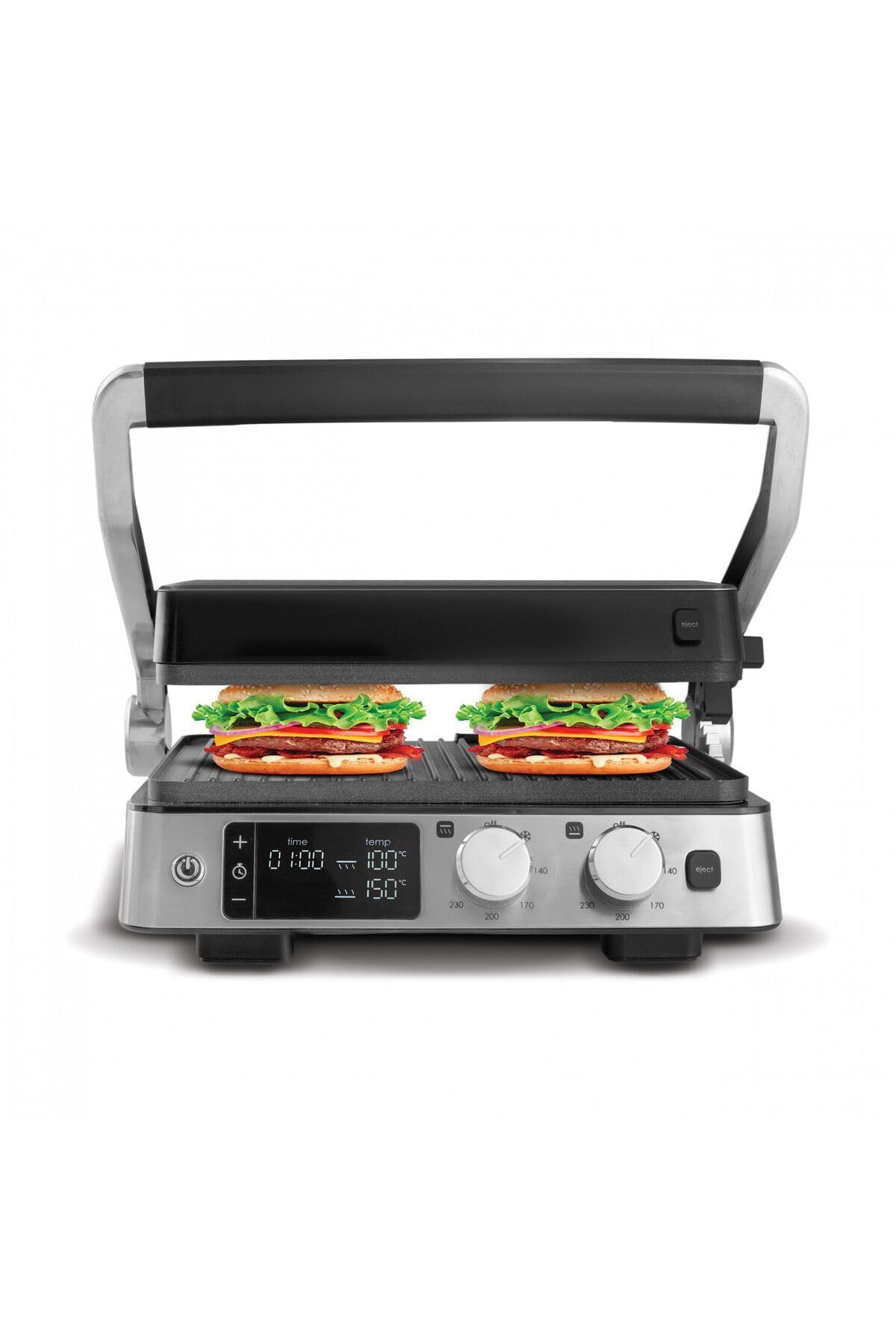 Karaca Sear in acciaio compatto e grill in acciaio inox 2008 per grigliare e tostapane