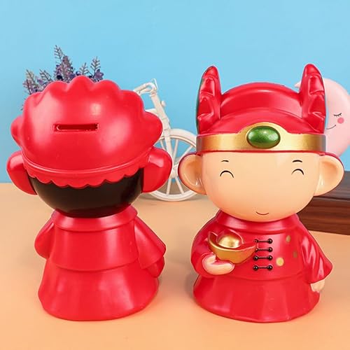 Miniatura 7 de OSALADI 1 Pair Toys for Boys Wedding Decoration Boys Piggy Bank Boy Toy Tabletop Decor Red Home Decor Girl Toys Kid Toys Kids Toys Kids Piggy Bank