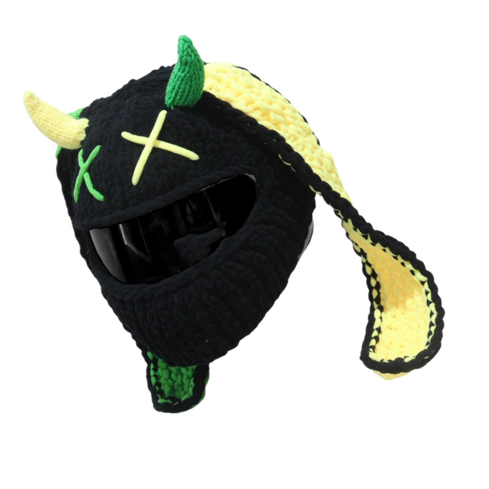Housse Casque Moto En Peluche Avec Oreilles De Lapin - Protection Amusante, Élastique, Pour Moto, Ski, Vélo