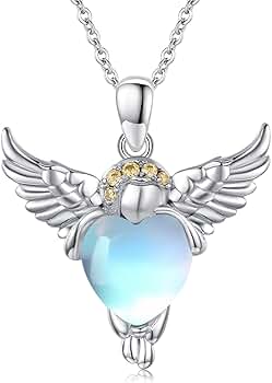 Amazon.co.jp: Twoowl 守護天使ネックレス 925スターリング
