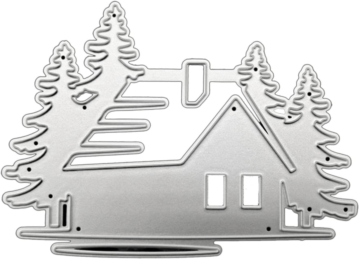 YAPAILANG House Tree Metal Cutting Dies Stencil Scrapbooking Album