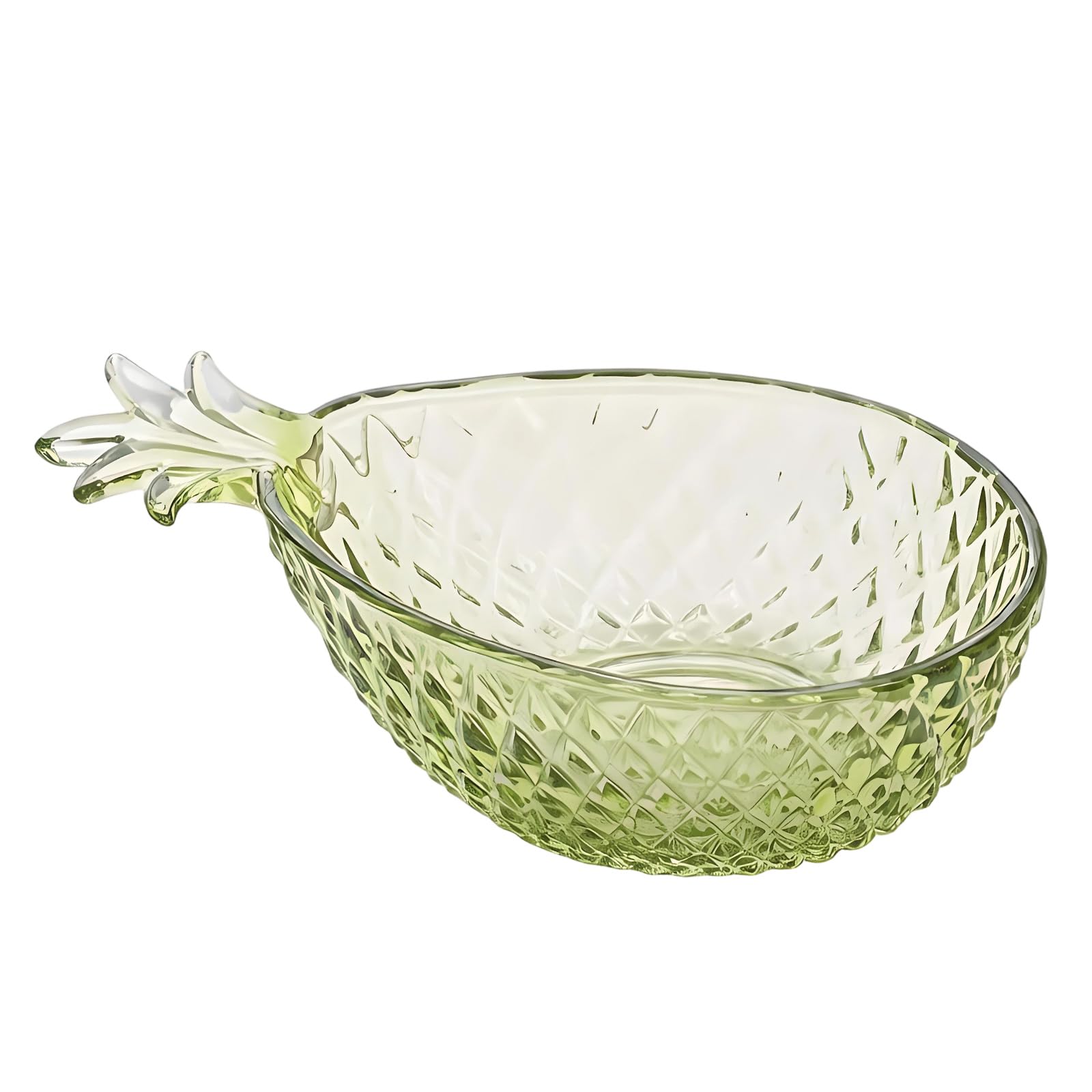 Shntig Glass Crystal Candy Decorative Candy Bowl Creative Fruit Bowl for Home Table Decors Pineapple Centerpieces Bowls Glass Crystal