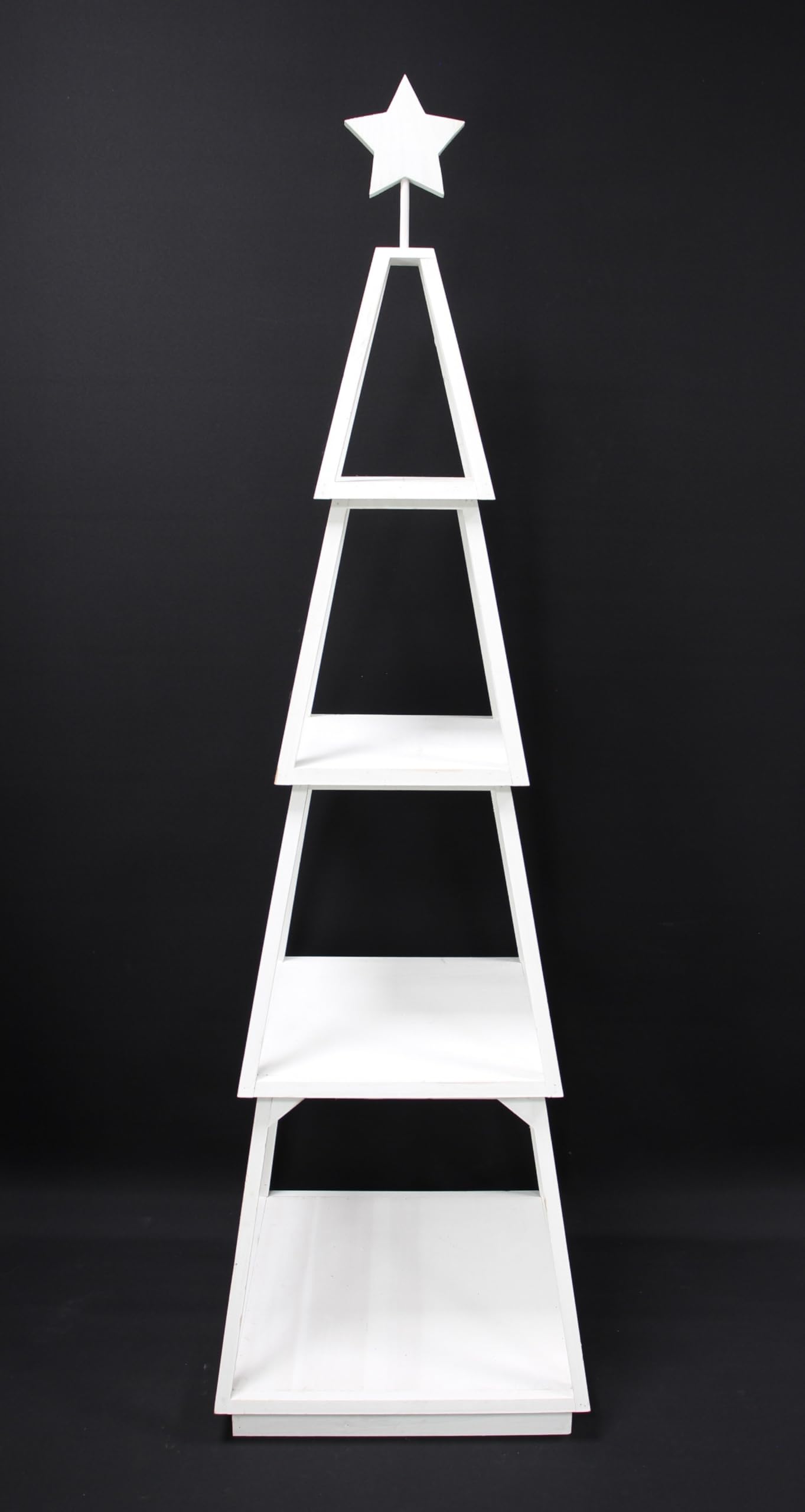 FRANK FLECHTWAREN Dekotanne Shabby-White, 5tlg.