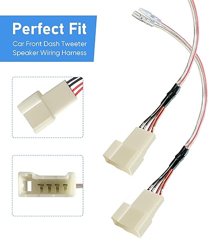 Miniatura 4 de Reemplazo del arnés de cableado del altavoz de la puerta delantera del coche para Toyota Rav4CamryHighlander 2008-2022, Subaru