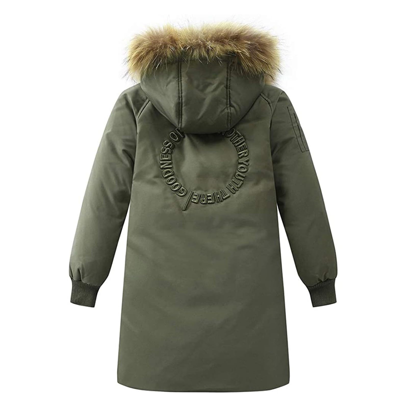 Manteaux en duvet à capuche unisexes pour grands enfants, vêtements d'extérieur épais et chauds à capuche coupe-vent pour adolescents garçons veste de sport