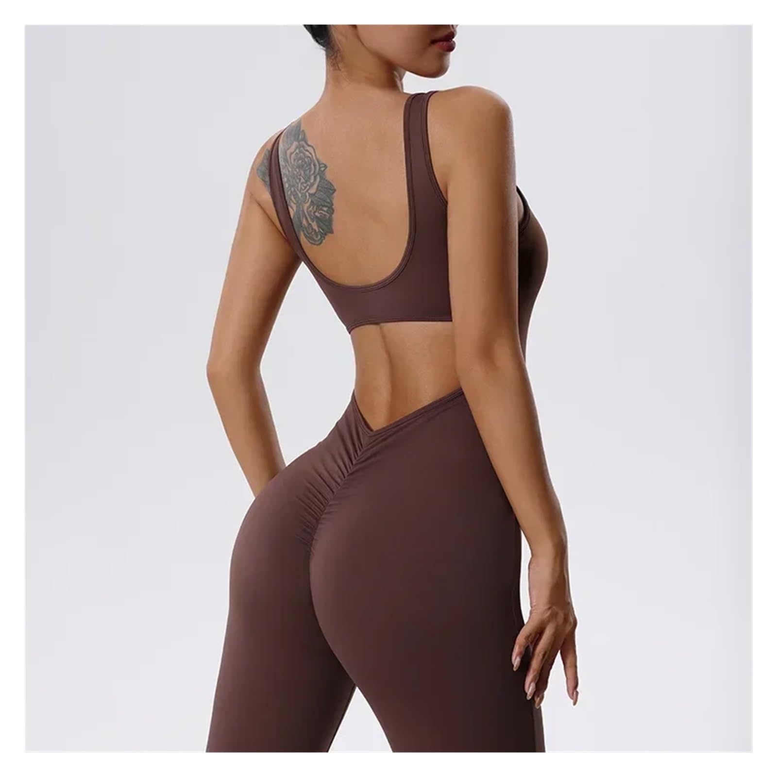 Mono Yoga Mujer Traje Deportivo De Una Pieza For Mujer, Yoga, Pantalones Acampanados, Mono, Monos Fitness, Entrenamiento