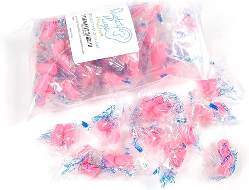 Tapones para los oídos de espuma de calidad, 50 pares, 30 dB, para personas que duermen de lado, con cancelación de ruido, envueltos