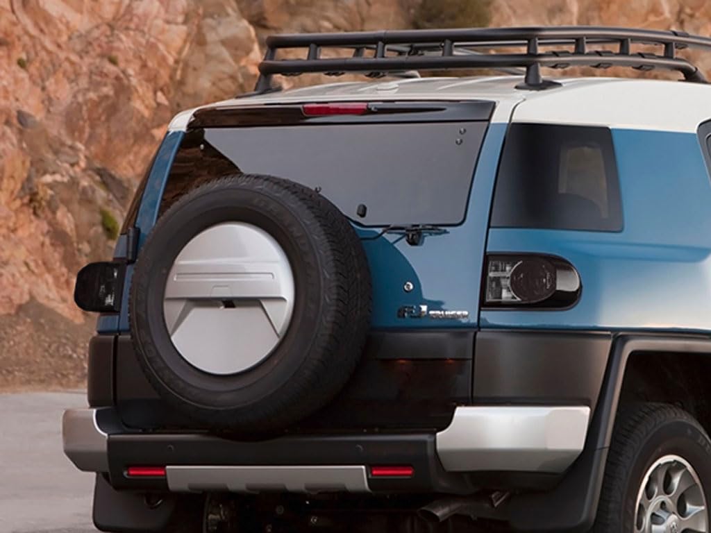 Rvinyl Tail Light Tint Covers Compatible with Toyota FJ Cruiser 2007-2014 - Blackout Smoke