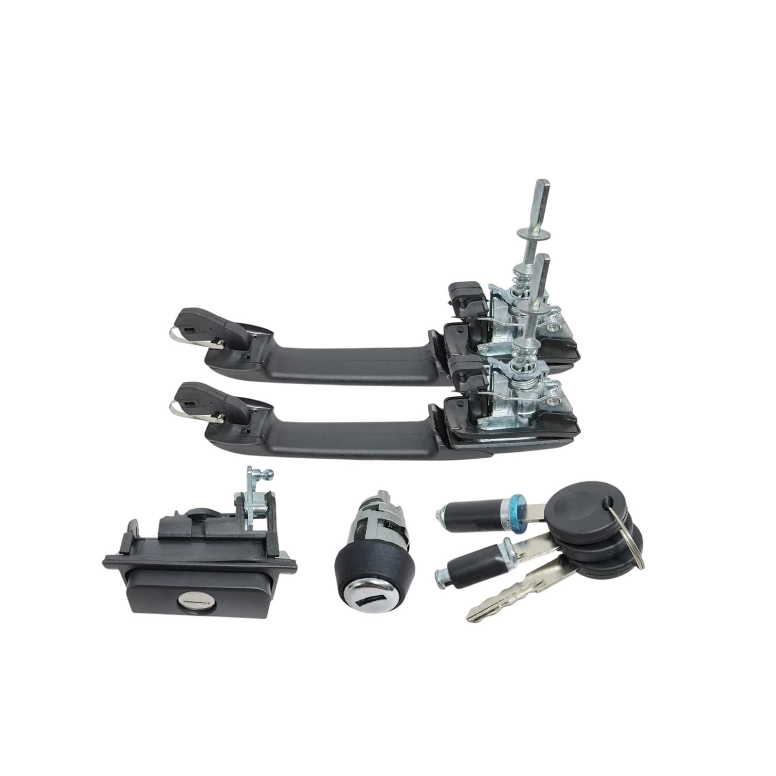 YMYYQW Car Outer Door Handle for Golf Mk3 Car Door Handle Locking Lock Set 1H0837207B 1H0905855A 1H6827571A 1H0898081