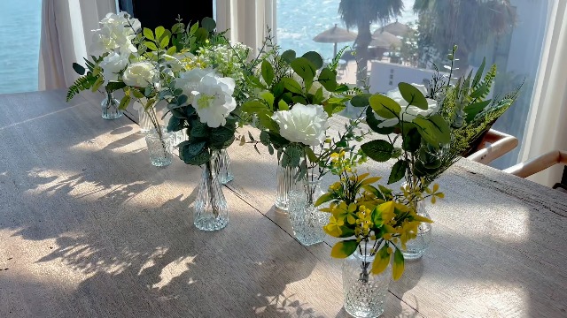 Amazon.com: KOPWVA Artificial Flowers with Vases, 108 Pcs