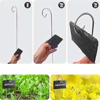 Amazon.co.jp: worovo 園芸ラベル 10個入り 植物タグ植物ラベル