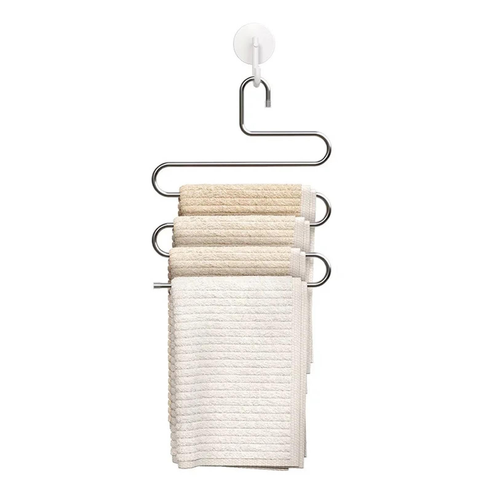 Appendiabiti antiscivolo a 5 strati Organizzatore multifunzionale for riporre i pantaloni con possibilità di sospensione e opzioni multiple
