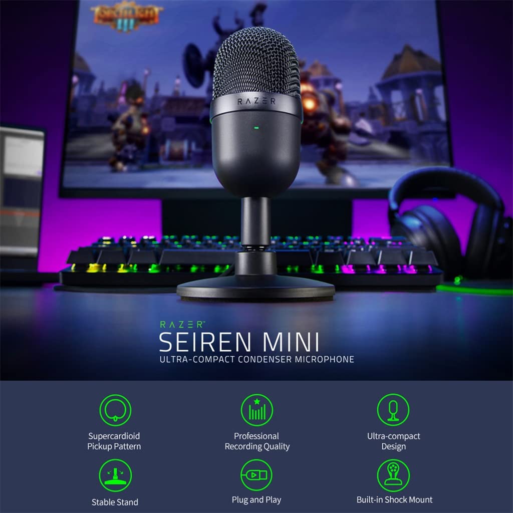 Mini mikrofon Mikrofon USB Ultra-kompaktowy mikrofon pojemnościowy (kolor: różowy, rozmiar (różowy, jak pokazuje zdjęcie)