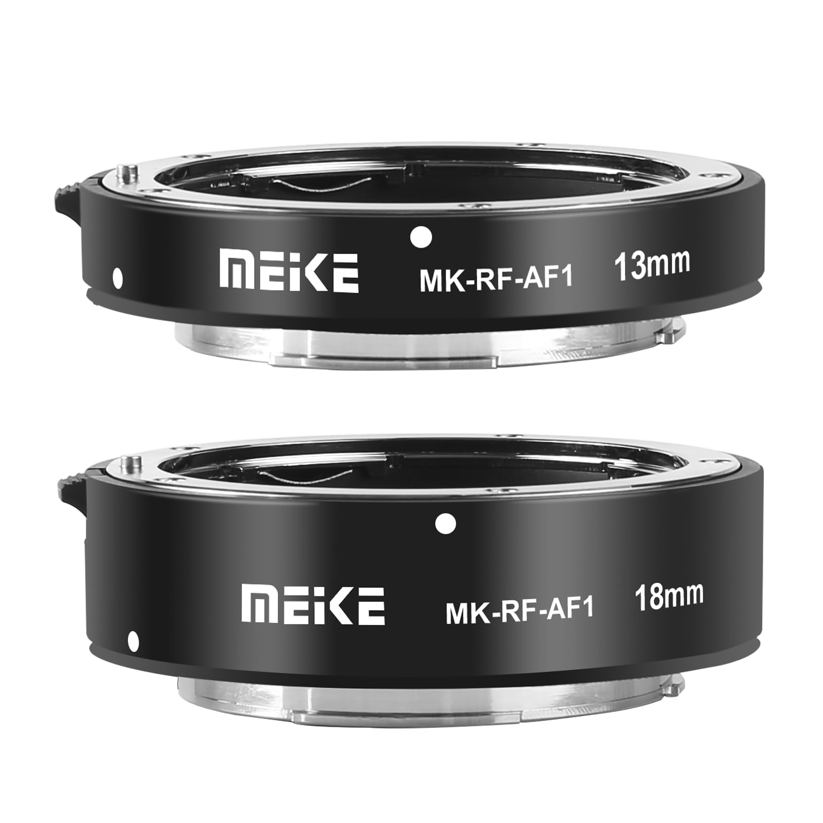 Meike MK-RF-AF1 - Kit de tubo de extensión macro de enfoque automático de metal de 13 mm + 18 mm para cámaras de montaje RF, serie EOS-R, EOS-RP