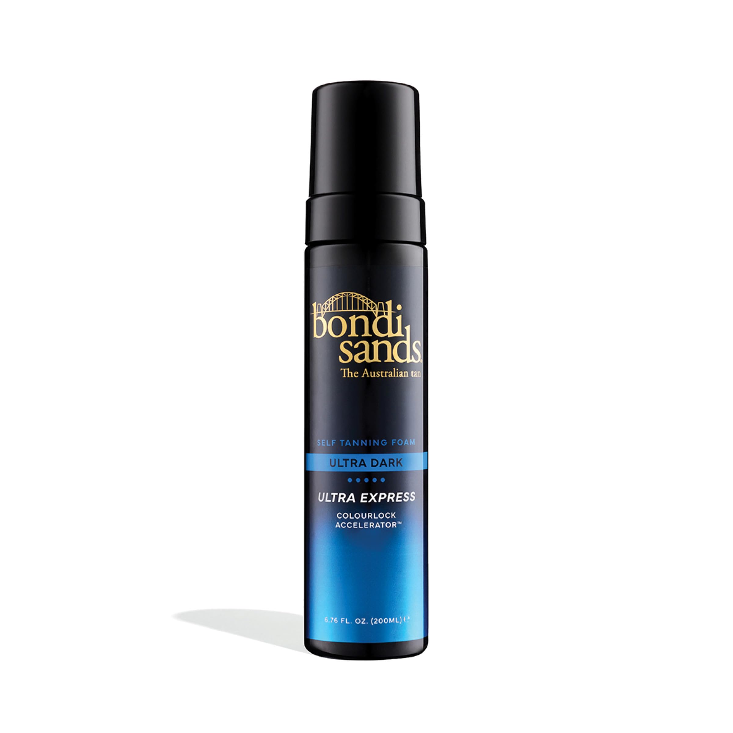 Bondi Sands Selbstbräunungsschaum - Self Tanning Foam Ultra Express Ultra Dark - Schnell wirkend in 1 Stunde – Für intensive Bräune - Inhalt: 200 ml