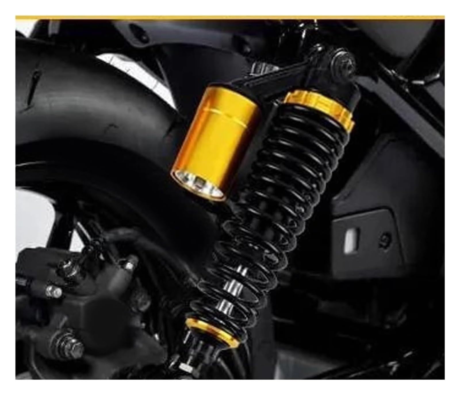 Amortiguador Choque Motocicleta para Yamaha para X MAX 300 para Xmax Amortiguadores De 7 Mm Y 350 Motocicleta(Oro)