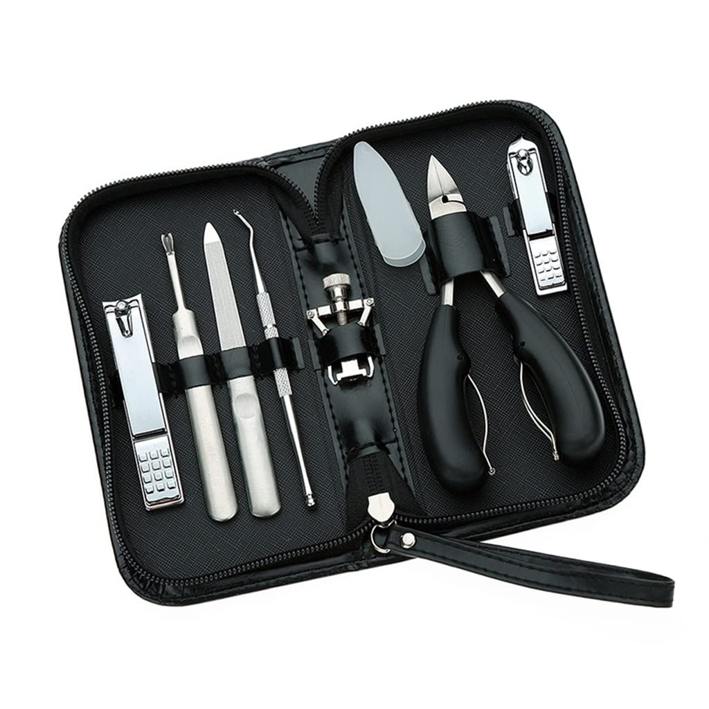 Generico Set di Manicure Set di Pedicure Set Strumenti per Unghie Attrezzi Kit taglierini a Forbici Professionali in Acciaio Inossidabile/Come Mostrato/Dimensione