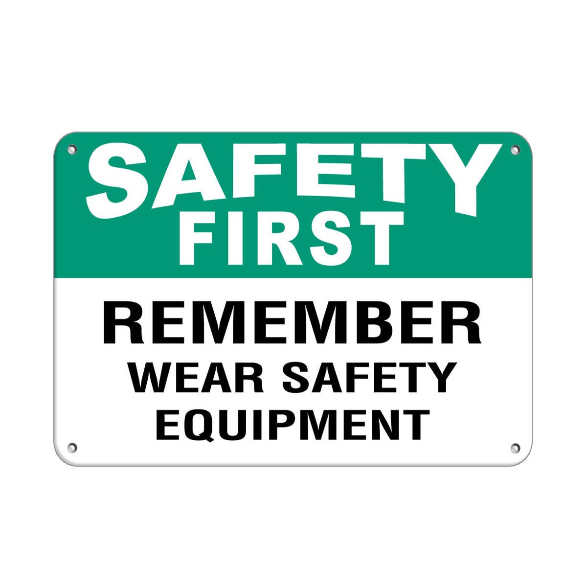 Buy Safety First Remember Wear Safety Equipment Safety Slogans Vinyl