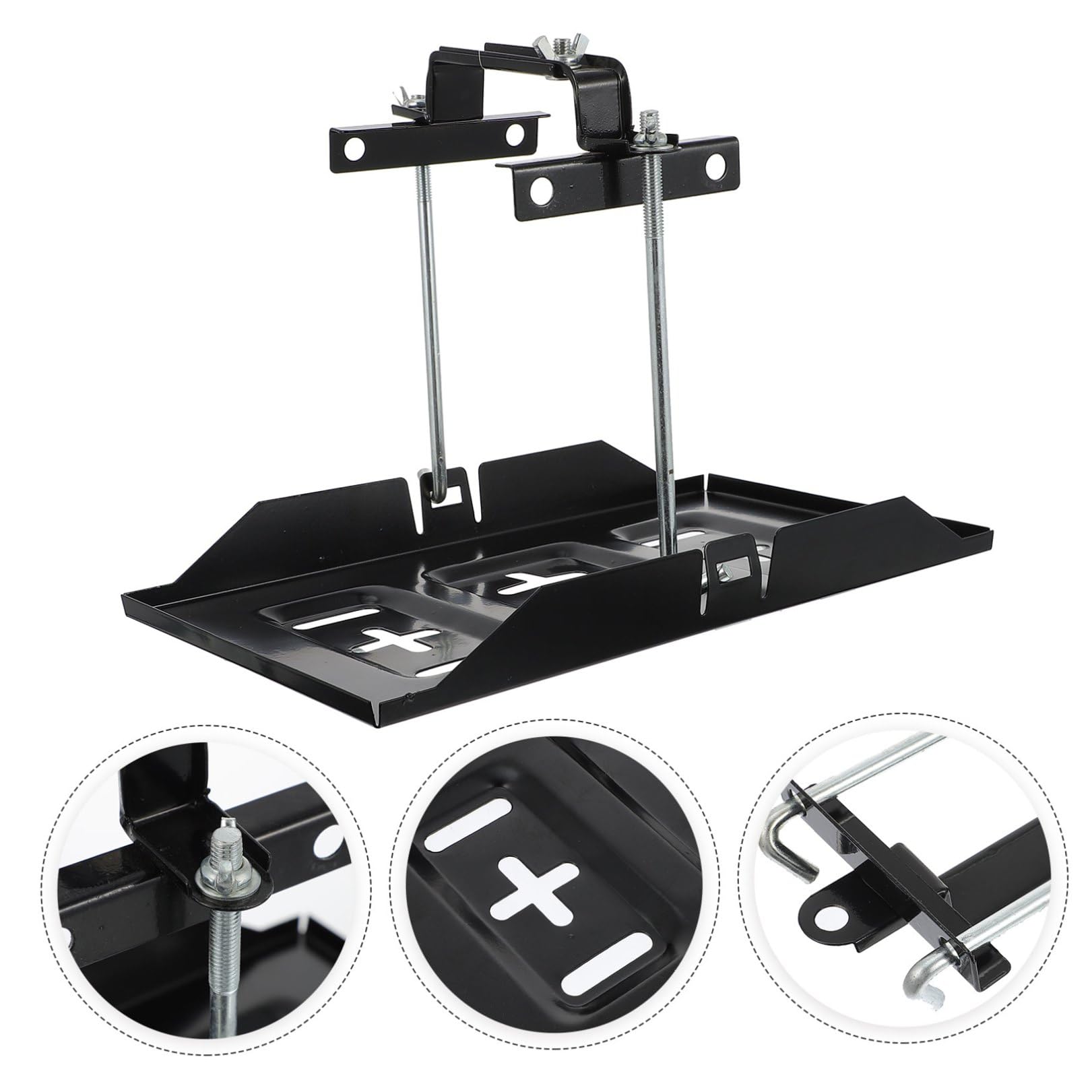 Support Fixation Batterie Voiture Antirouille Maintien Sécurisé pour Batteries Automobiles Résistant et Stable Adapté Transport Conduite