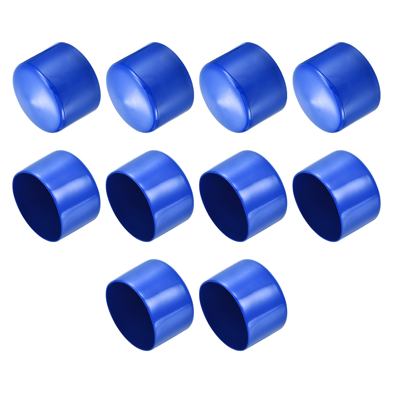 Uxcell 10pcs Rubber End Caps 1 7/8" (48mm) ID Vinyl Round