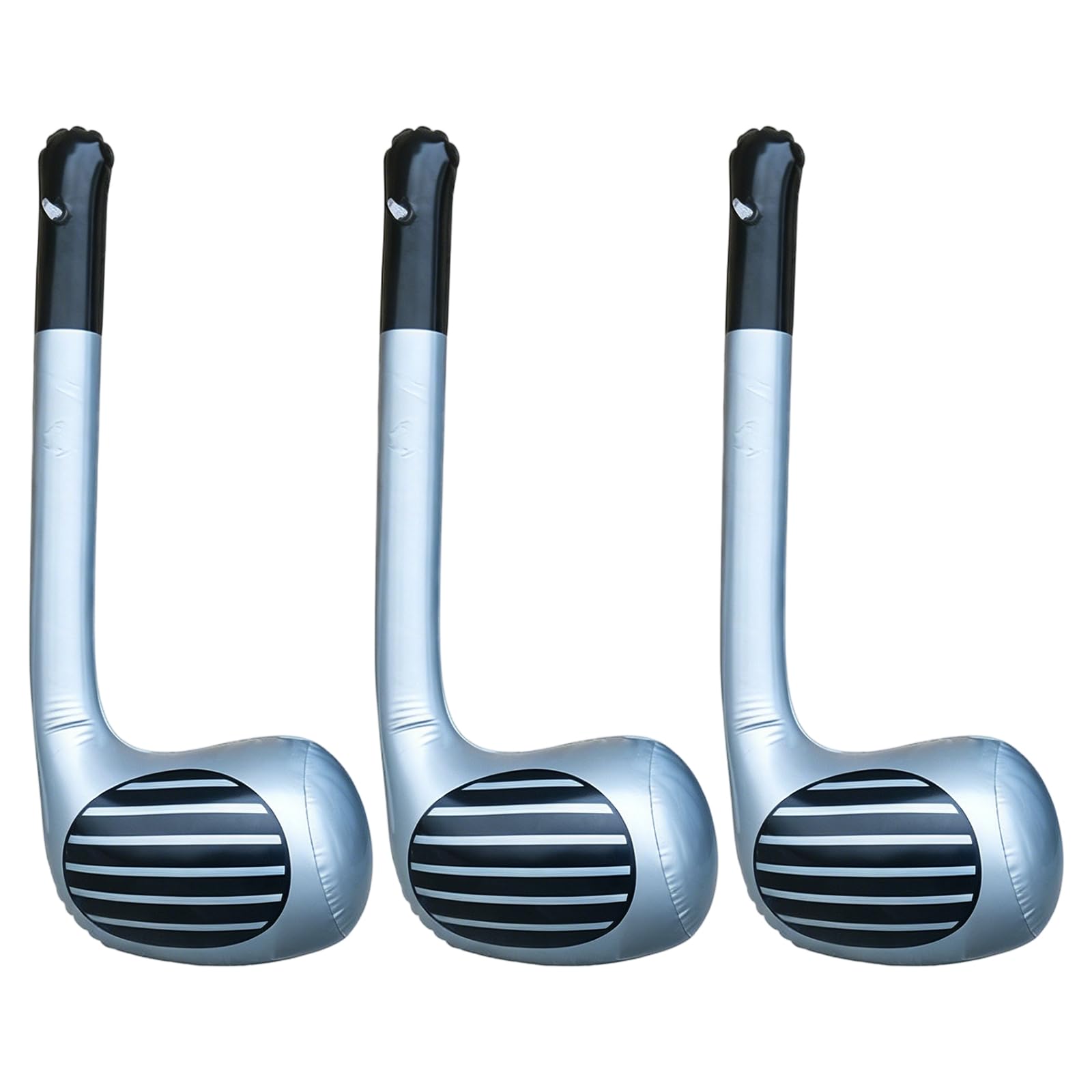 3Pcs Inflatable Golf Club, Set with Air-Filled Design, Ideal for Indoor Practice and Outdoor Training, Grey Colour, Lightweight Construction