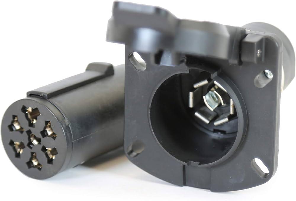 094748251a　DIKINR407 7台 Hopkins 47425 7 Pin Round to 7 RV Blade Adapter, Wiring