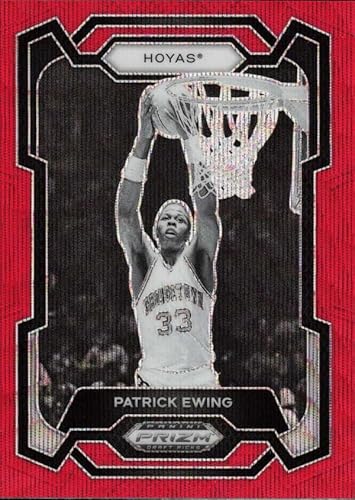 2024-25 Panini Prizm Draft Picks Prizms Red Ice #20 Patrick Ewing Georgetown Hoyas NCAAA Basketball Trading Card